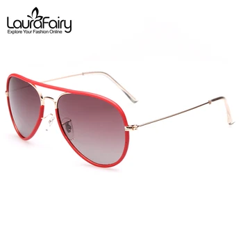 

Laura Fairy Fashion Beautiful Design Polarized Sunglasses Color Block Flight Frog Mirror Sunglasses Glasses Women 2016