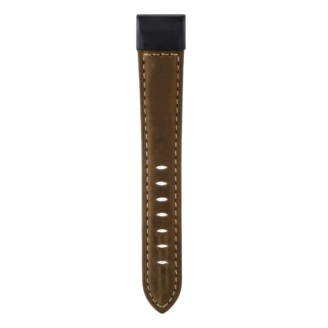 Shellhard New Quick Fit Genuine Leather Watchbands For Garmin Fenix 5/Fenix 5X 2 Colors Watch Band Wristband Strap