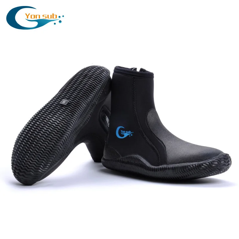 5MM rubber diving boots slip waterproof shoes for wetsuit boots fishing snorkeling,warming swimming