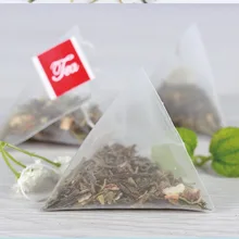 5,8 шт. нейлоновый чайный пакетик* 7 см пирамида чай сумки фильтры 1000 одной строки с этикеткой прозрачный пустой
