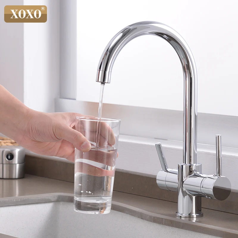  XOXO Filter Kitchen Faucet Drinking Water Chrome Deck Mounted Mixer Tap 360 Rotation Pure Water Fil - 32918489165