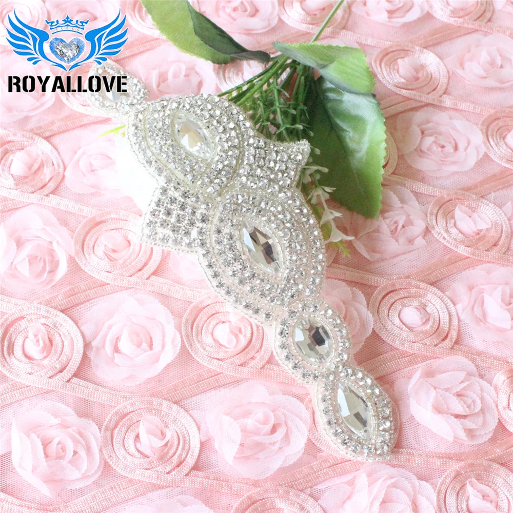 30pcs Glass Shiny Crystal Applique Bridal Diamante Wedding Sash Motif DIY Patch | Дом и сад