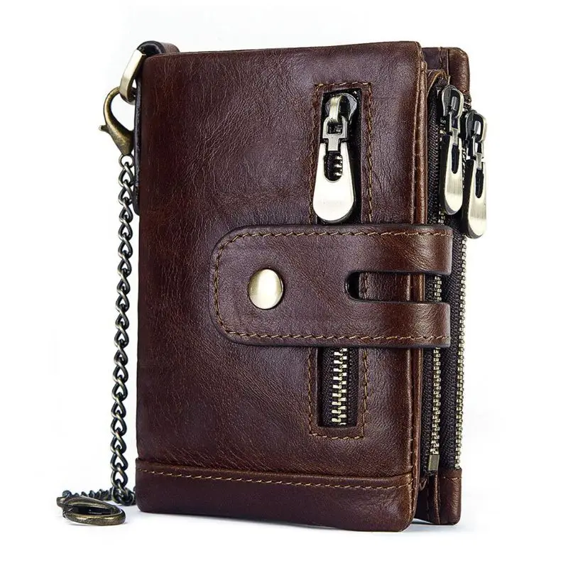 

Rfid Genuine Cow Leather Wallet Men Coin Purse Male Cuzdan PORTFOLIO MAN Portomonee Small Min Walet Pocket