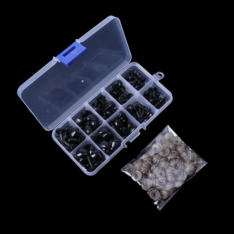 

100Pcs Plastic Safety Triangle Nose Doll Plush Toys Stuffed Animals Making DIY Y51E