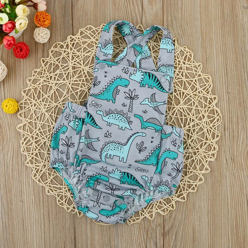 Girls suit summer 2019 new Newborn Infant Baby Fruit Print Backless Sleeveless Romper Jumpsuit  (5)