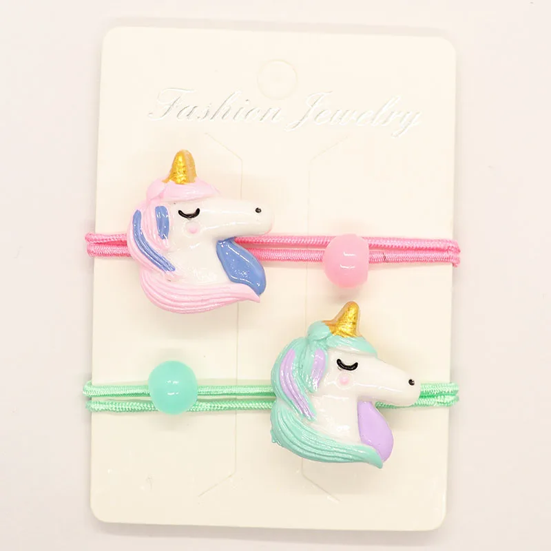 

2PCS Little Horse Children Headwear Elastic Hair Bands Princess Hair Ropes Kids Headdress Girls Hair Accessories Baby Headband