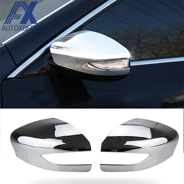 AX Chrome Side Mirror Cover Fit For Nissan Altima Teana 2013 2017 Trim