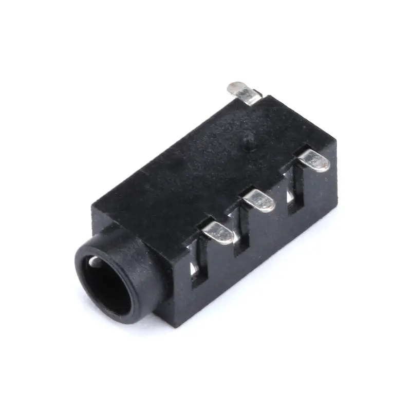 10PCS 3.5mm jack Female Audio Connector 4 Pin DIP Headphone Jack Socket PJ-320A PJ320A Audio Interface Audio Jack Black (3)