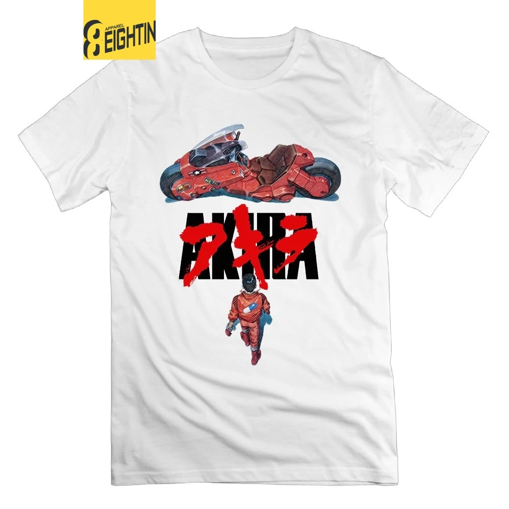 

Akira Casual T Shirt Welcome To Neo Tokyo Shotaro Kaneda Round Collar Man Tees Short Sleeve T-Shirts Party 100% Cotton