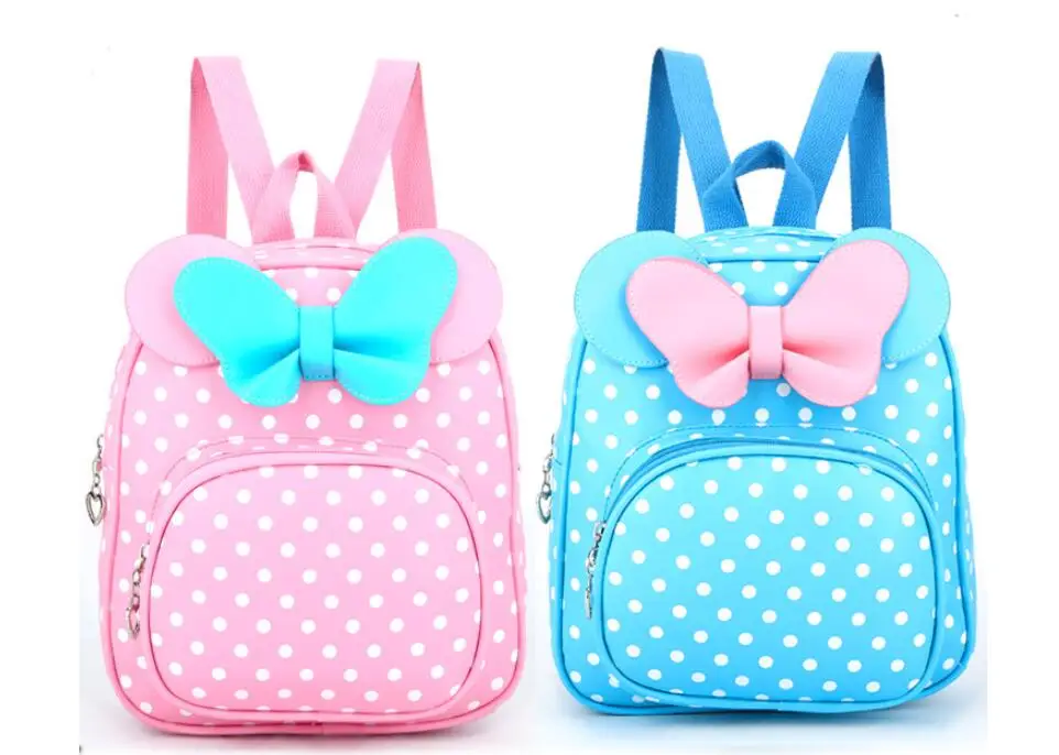 Детские сумки для девочек детский сад детские школьные сумки мультфильм галстук-бабочка для маленьких девочек Школьный рюкзак милый