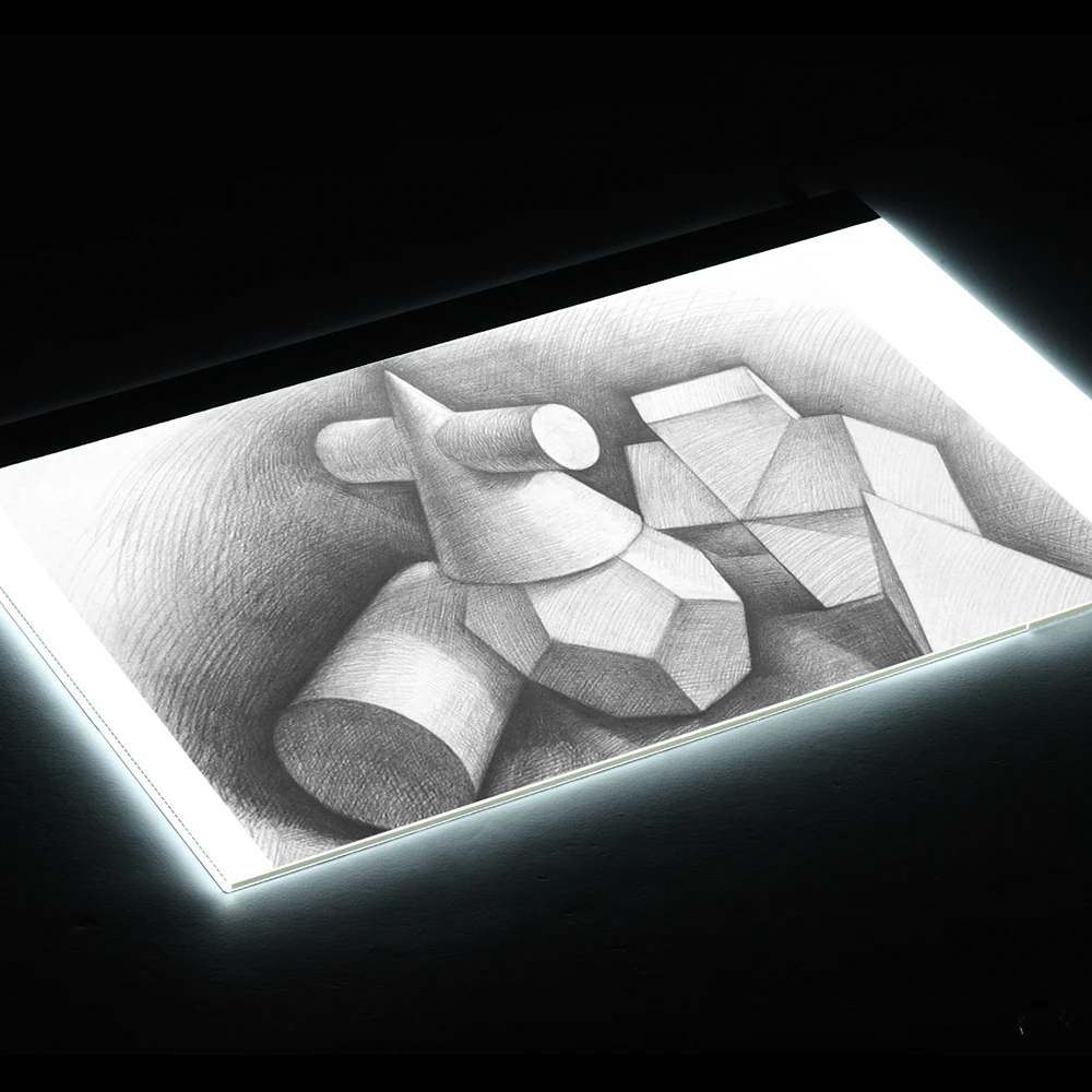 A2 светодиодный планшет для рисования цифровой графический коврик для рисования панель для трассировки копировальная доска Плавная доска для рисования коврик Регулируемый Питание от USB