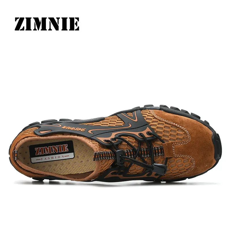 ZIMNIE العلامة التجارية الرجال حذاء للسير مسافات طويلة في الهواء الطلق الرياضة تسلق الجبلية رياضية تنفس الهواء شبكة + الجلد المدبوغ لينة القوى ... ZIMNIE العلامة التجارية الرجال حذاء للسير مسافات طويلة في الهواء الطلق الرياضة تسلق الجبلية رياضية تنفس الهواء شبكة + الجلد المدبوغ لينة القوى ...