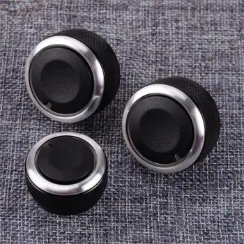 

3Pcs AC Heater Climate Control Switch Panel Knobs Fit for VW Golf Plus Rabbit Beetle A5