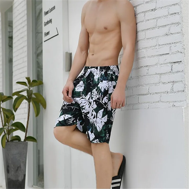 Пуй Для мужчин tiua 2019 Новый Для Мужчин's быстросохнущая пляжные шорты с рисунком кулиска на талии Мужские Шорты для купания Пляж Серфинг