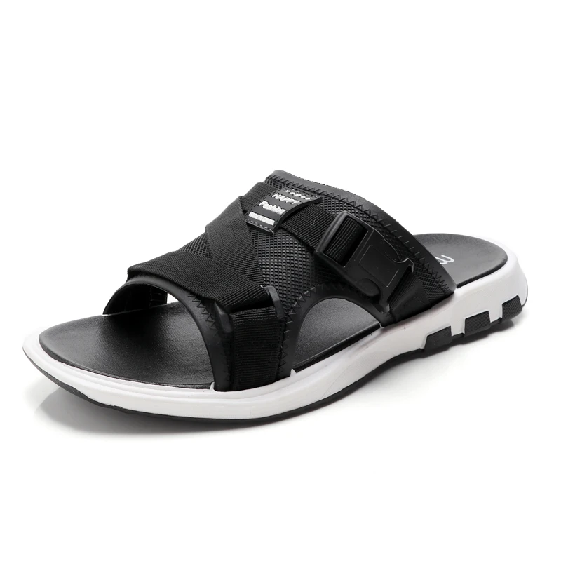 

Summer new men's one-slip slippers youth mesh outdoor beach casual sandals
