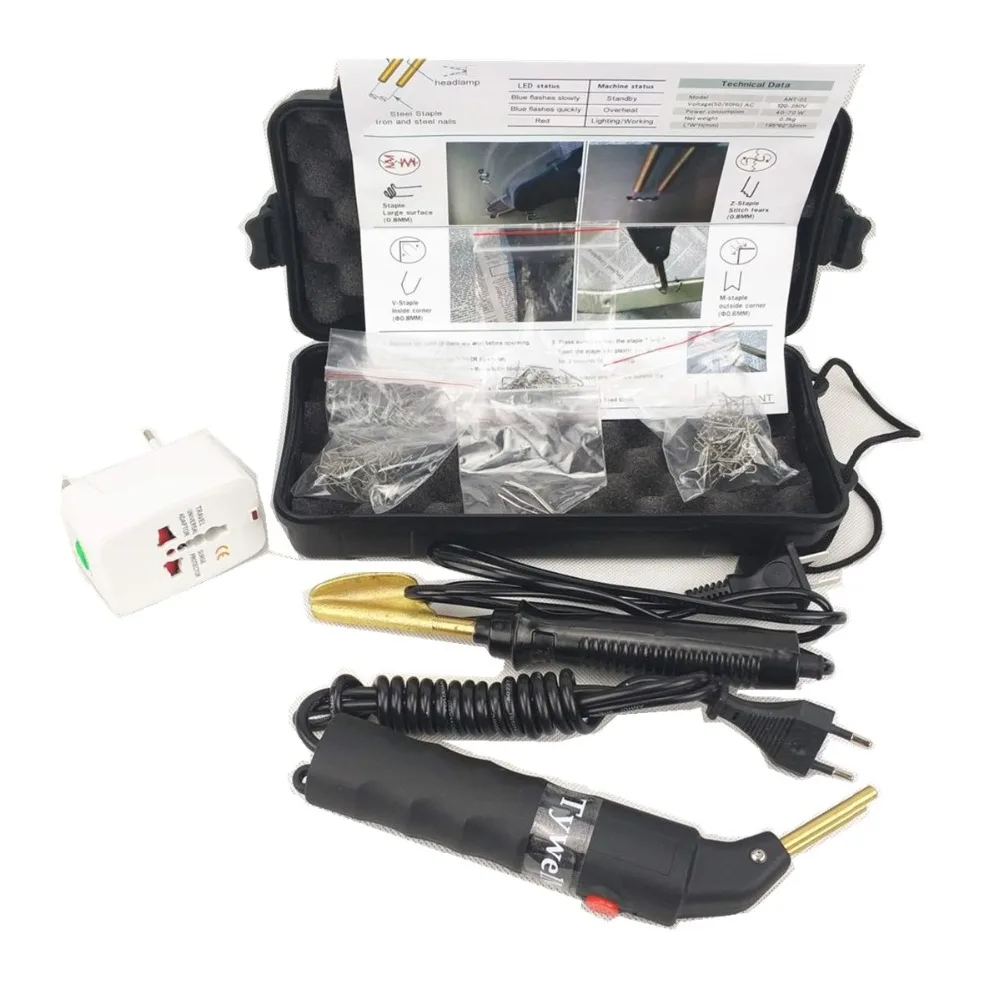 Продажа Профессиональный Горячий степлер пластиковая Ремонтная система сварочный пистолет бампер обтекатель авто инструмент для тела пластиковы...