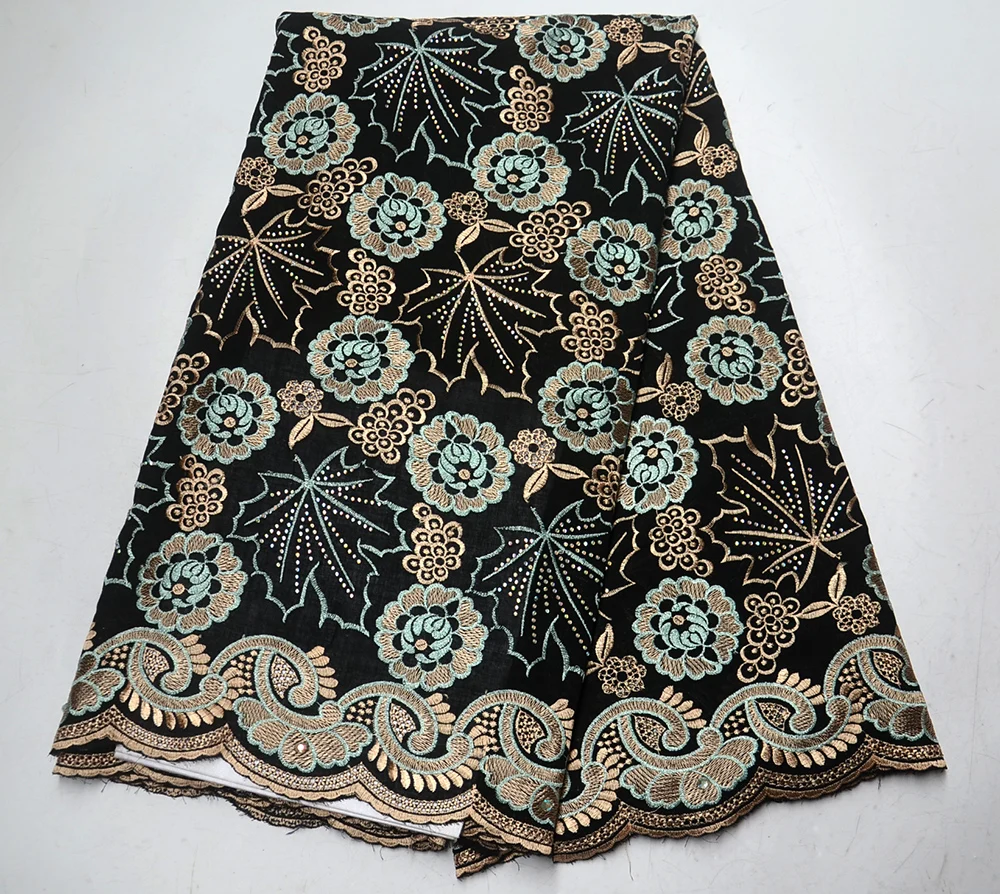 

Newest embroidered Lace fabrics 2019 African Swiss Voile Lace Fabric High Quality Swiss Voile Lace Fabric For Wedding dress