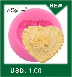 Mujiang роза цветок кружева силиконовые формы Свадебный кекс украшения помадки шоколадные формы для мастики DIY силиконовый кружевной коврик