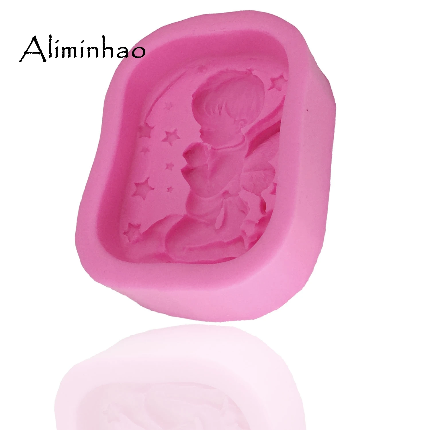 B0340 мальчик Ангел молящийся DIY шоколадный Сахар ремесло силиконовая форма для
