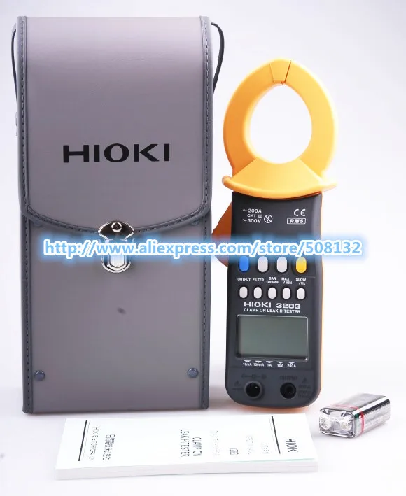 

HIOKI 3283 CLAMP ON LEAK HiTESTER 1mA to 200A AC Leakage Current Clamp Meter