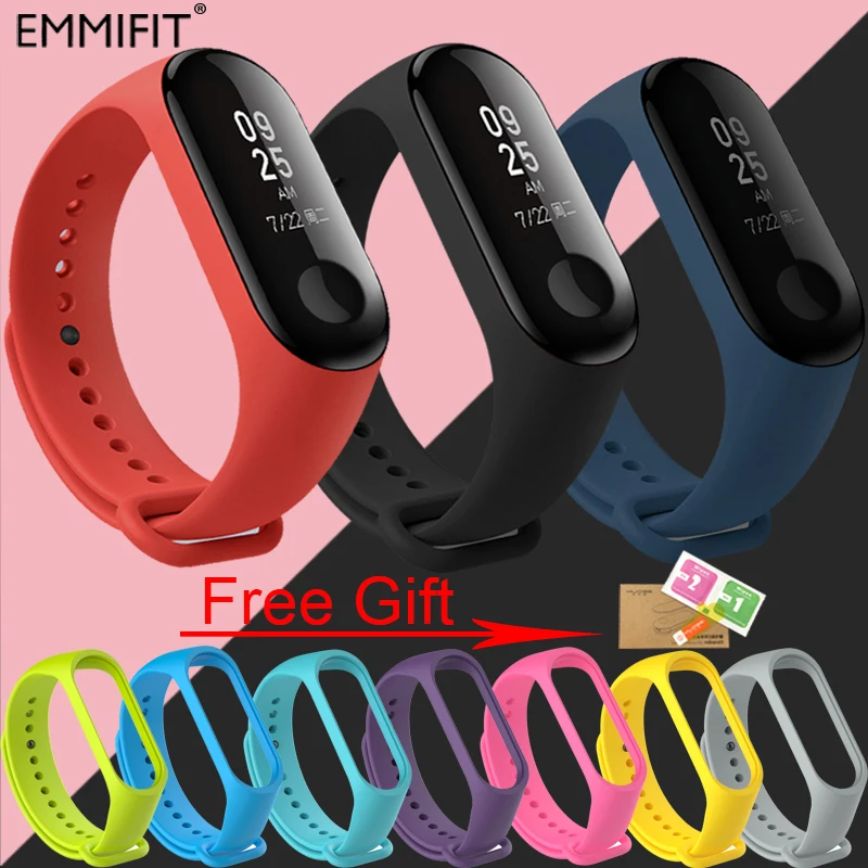 

Xiaomi Mi Band 3 Strap miband 3 Wristband Replacement Smart Band Accessories For Mi Band 3 NFC Silicone Bracelet Colorful Strap