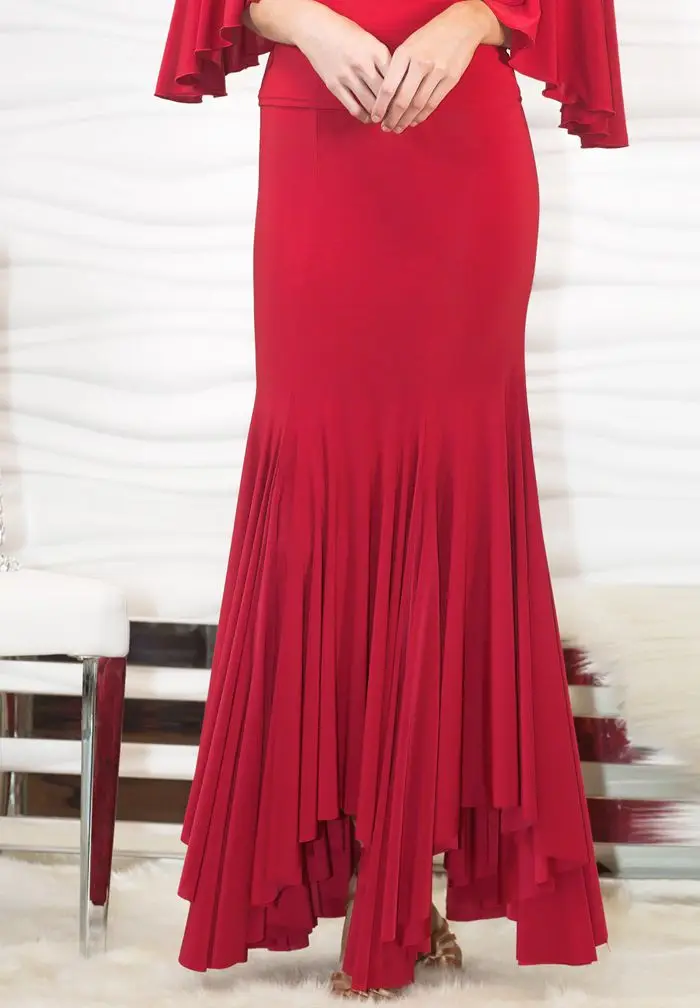 Irregular Skirt Modern Dance Practice Performance Big Flare Skirt Hem
