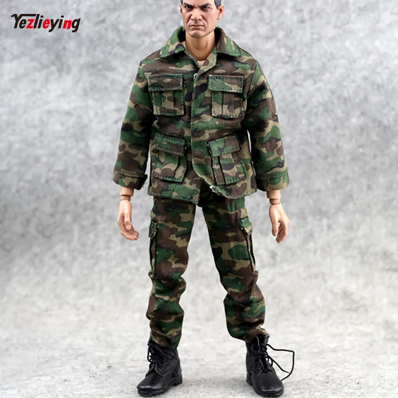 

1/6 Scale Clothes accessories Jungle Camouflage Combat Uniforms Clothes suit For 12inch Phicen Male HT toys Action Figure doll