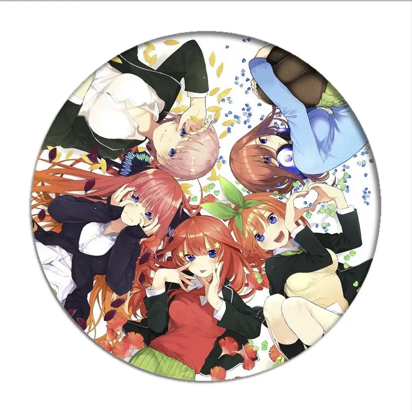 The Quintessential Quintuplets Anime Brooches for Packback 5-toubun No  Hanayome Badge Ichika Nino Miku Yotsuba Nakano Itsuki Pin - AliExpress