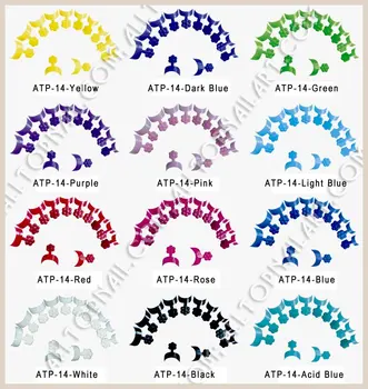 

FedEx&DHL Freeshipping - French Nail Art Wrap Tips 100pcs/box 12 Colors Short Wrap Tips French Manicure Set