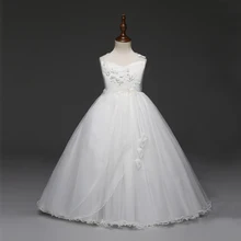 Детское летнее платье принцессы платья для подростков, От 6 до 8 лет Одежда для первого причастия детское вечернее длинное платье, платья для девочек-подростков