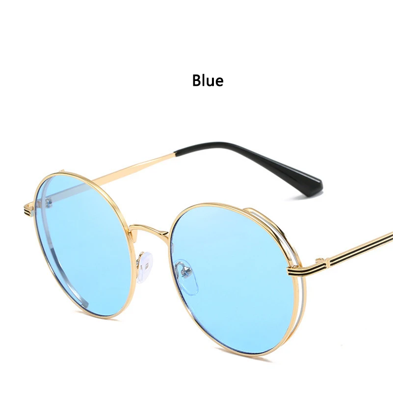Новинка, классические Светоотражающие женские очки, цветная пленка, покрытие линз, зеркальное покрытие, античные женские очки, модные, lunette soleil femmeS5 - Цвет линз: Blue