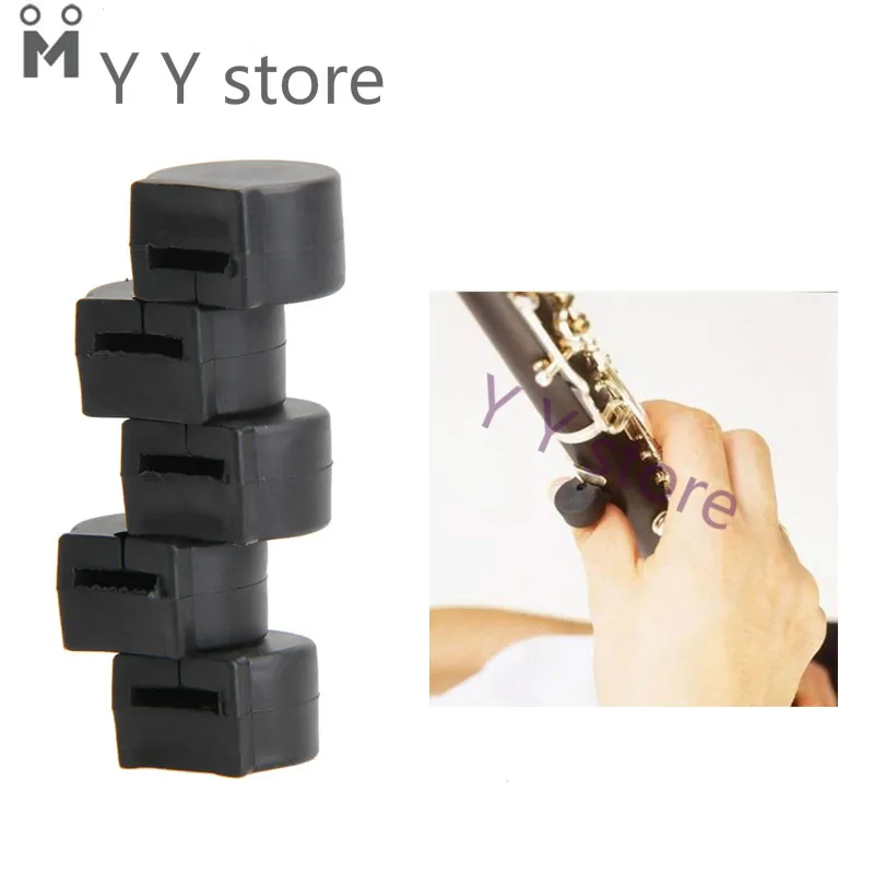 

5 pcs Finger Cover Rubber Clarinet Thumb Rest Cushion Finger Protector Comforter