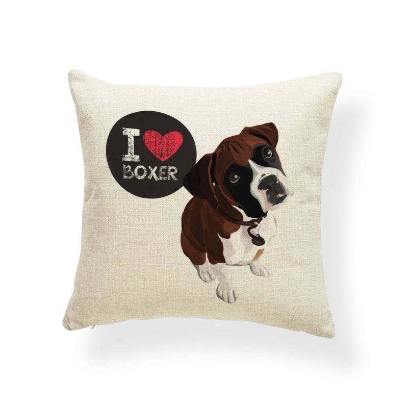 Подушки Beagle Boston Terrier наволочки для чихуахуа добермана улучшение домашнего декора