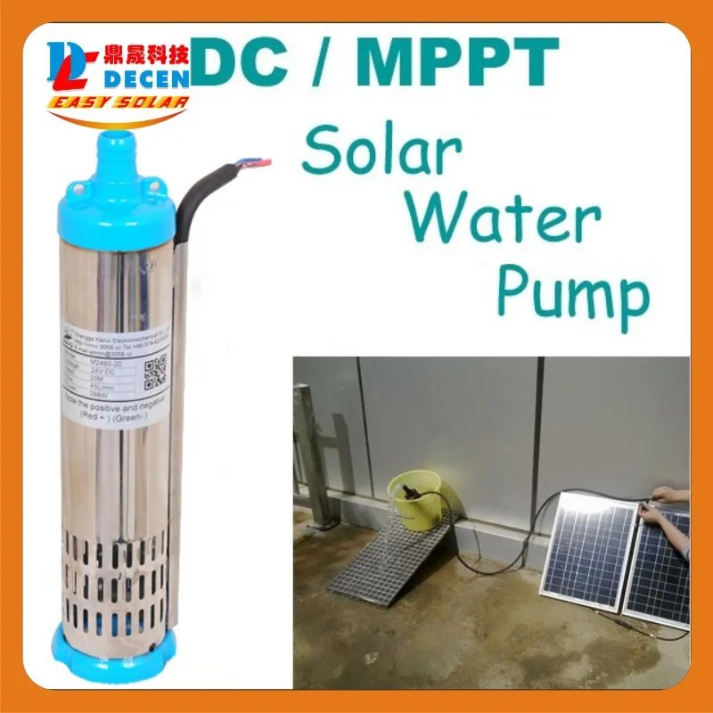 

DECEN@ 396W DC Solar Water Pump Built-in MPPT controller For Solar Pump System Adapting Water Head 30m,Hour Water Supply 3 m3