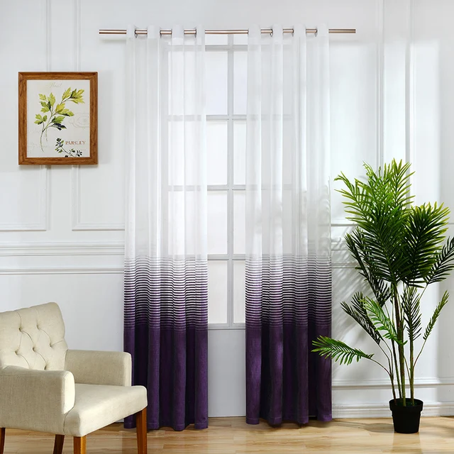 Online Shop Horizontale Strepen Tulle voor Woonkamer Gordijnen voor ... Online Shop Horizontale Strepen Tulle voor Woonkamer Gordijnen voor ...