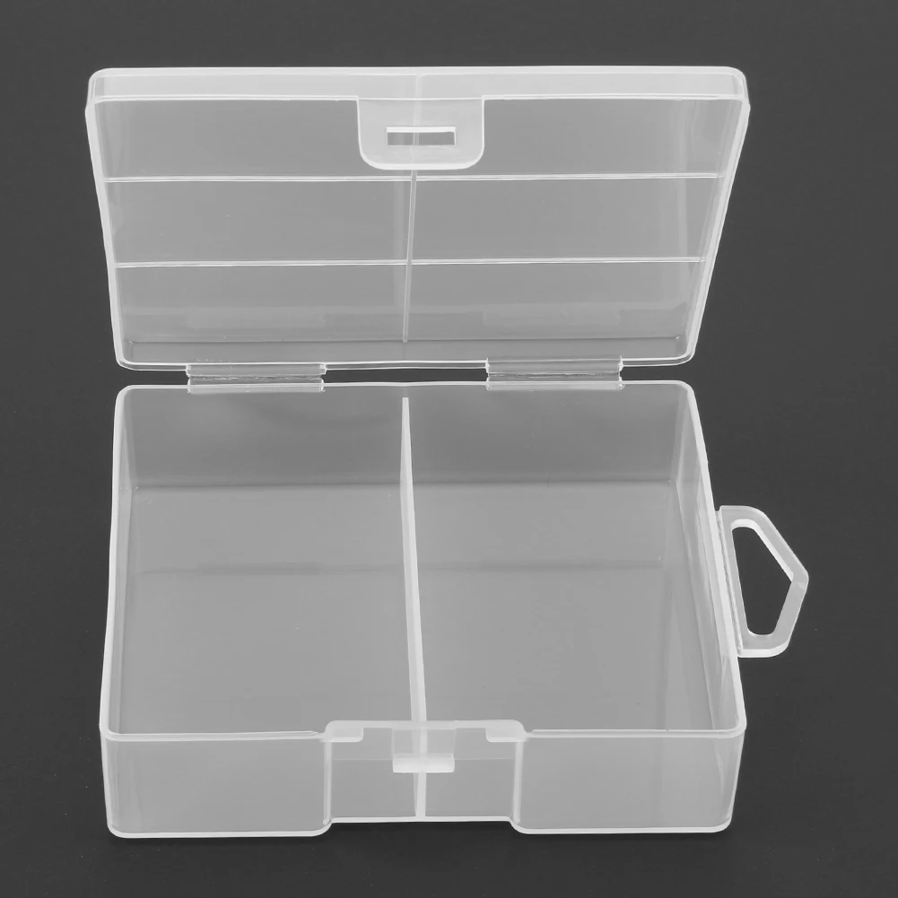 Plastic Battery Storage Case High Transparent Container PP Batteries Box Holder for Maximum 24 X AA |