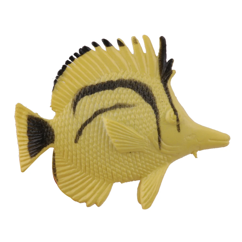 12x Plastic Tropical Angel Fish Sea Animal Kids Party Toys Aquarium Ornament