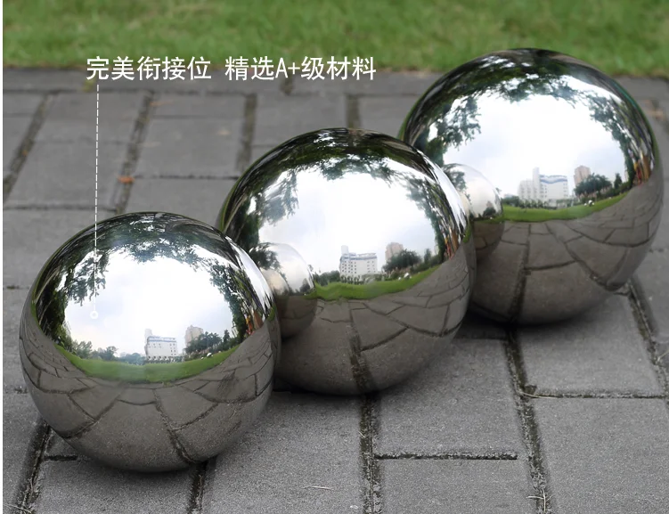 2 шт. садовая Сфера 120 мм в диаметре 304 шарик из нержавеющей стали, полый шар, декоративный шар, подвесное украшение садовая Сфера