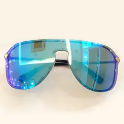Элитный бренд большой Размеры металлический каркас очки Квадратные Солнцезащитные очки для Для женщин мужские Óculos де золь с оригинальная