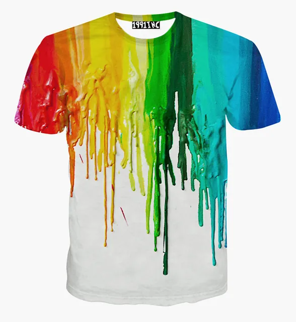 Colorful Splatter Paint Pattern Shirt Colorful Splatter Paint Pattern Shirt