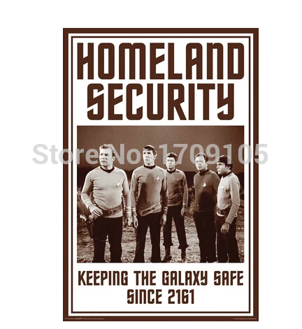 

Canvas Poster Silk Fabric Aquarius Star Trek Homeland Security Room /Home Decorative Poster