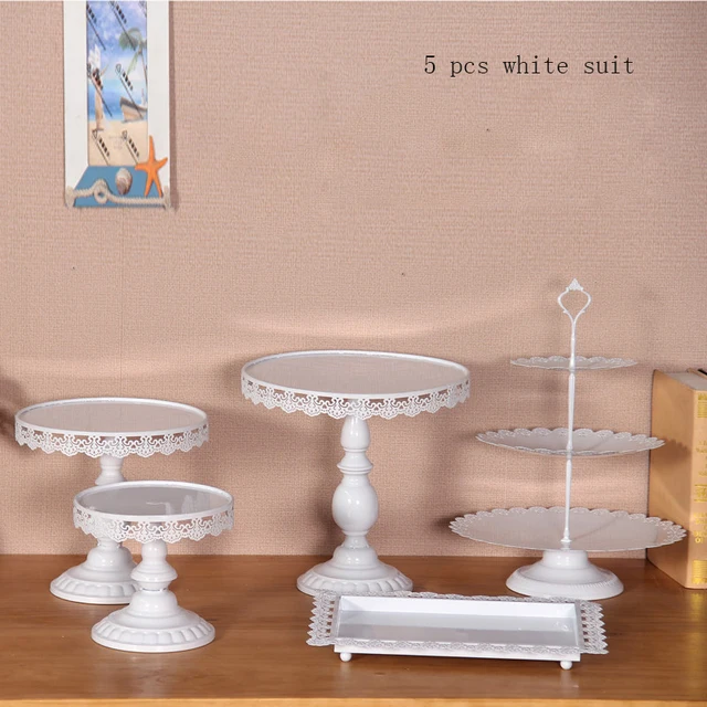 5 pieces cupcake stand White wedding party cupcake stand display ... 5 pieces cupcake stand White wedding party cupcake stand display ...