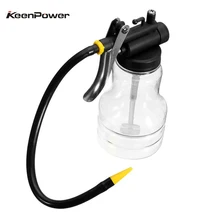 Keenpower New 250cc Transparent High Pressure Pump Oiler Lubrication Oil Can Plastic Machine Oiler Grease 245mm