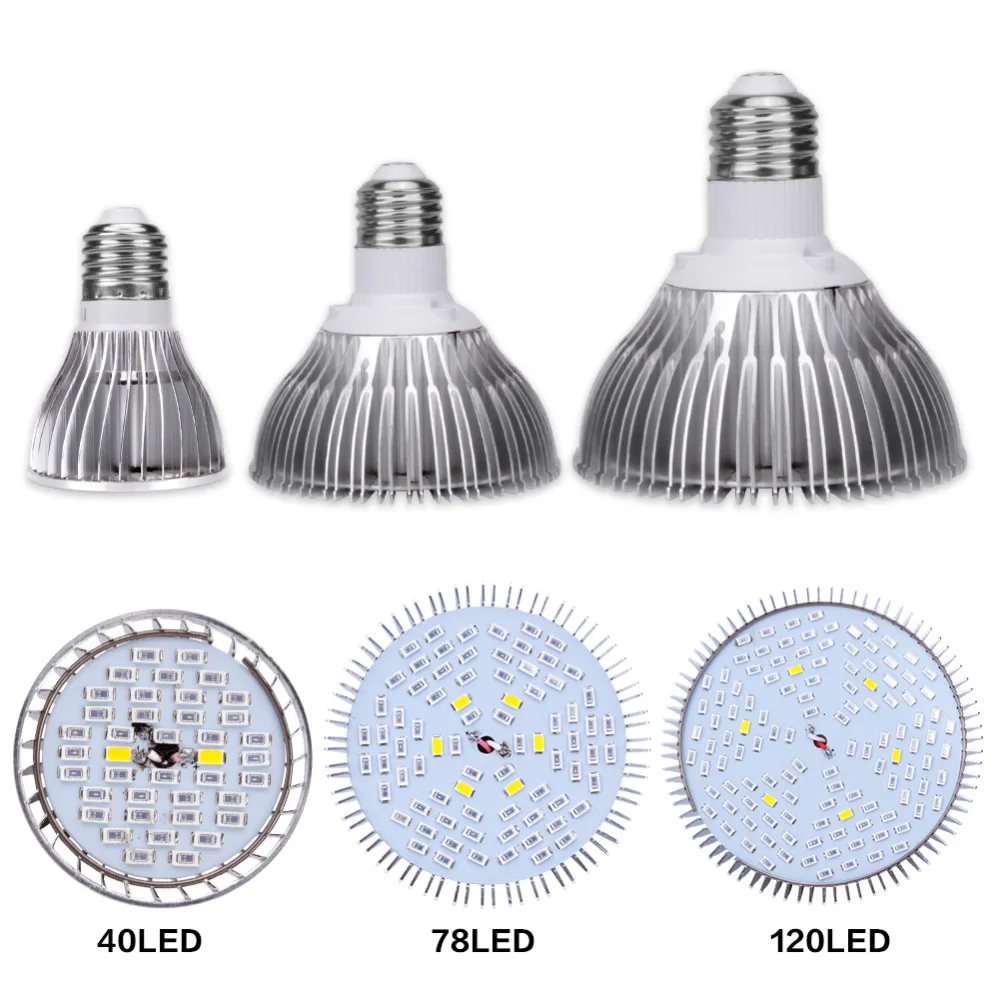 Полный спектр cfl светодиодный светильник для выращивания лампада E27 30 Вт 50 Вт 80 Вт 110 В 220 В лампы для комнатных растений цветущие растения Гидропоника системы ИК УФ сад