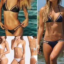 Espartilhos de Altíssima Qualidade Novos Mulheres Sexy Bandage Push Acolchoado Bra Swimsuit Maiô Fechar Encaixe Confortável