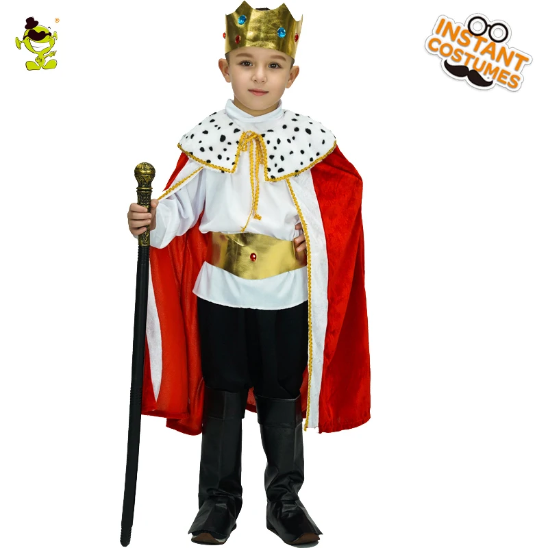 

QLQ kids Prince Costume Halloween Cosplay The King Clothhing Children's Day Christmas Role Play Boys European Prince Costumes