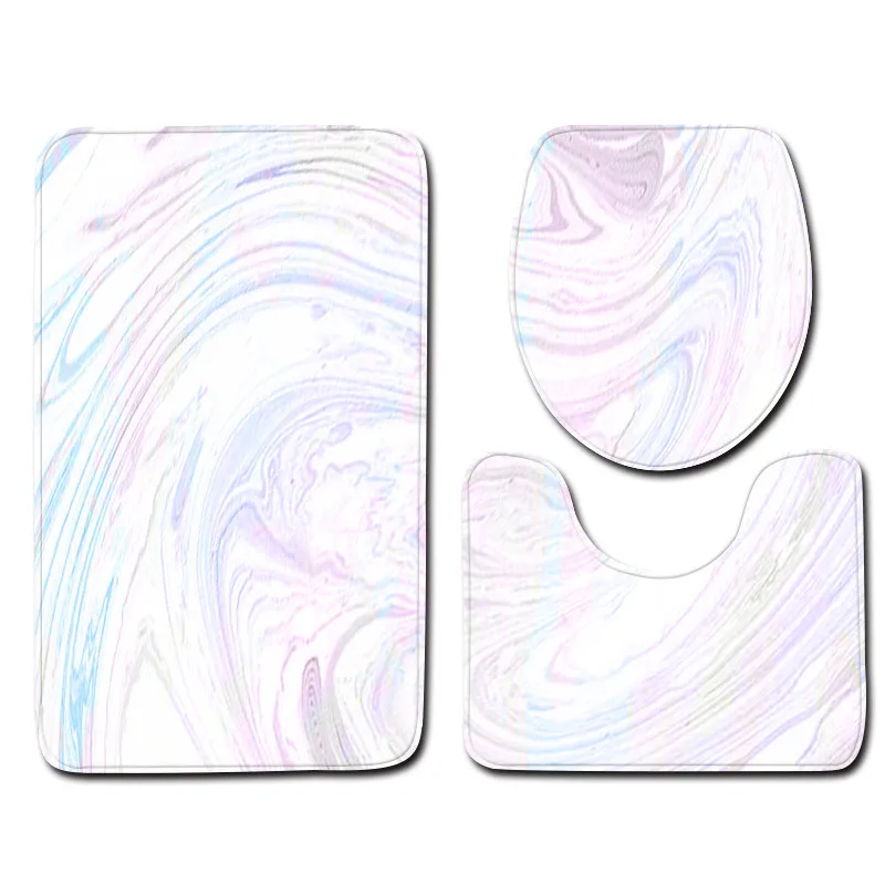 

Bathtub Rugs Stylish Simplicity 3pcs Non-Slip Bath Mat Bathroom Kitchen Carpet Doormats Decorative banyo paspas takimlari