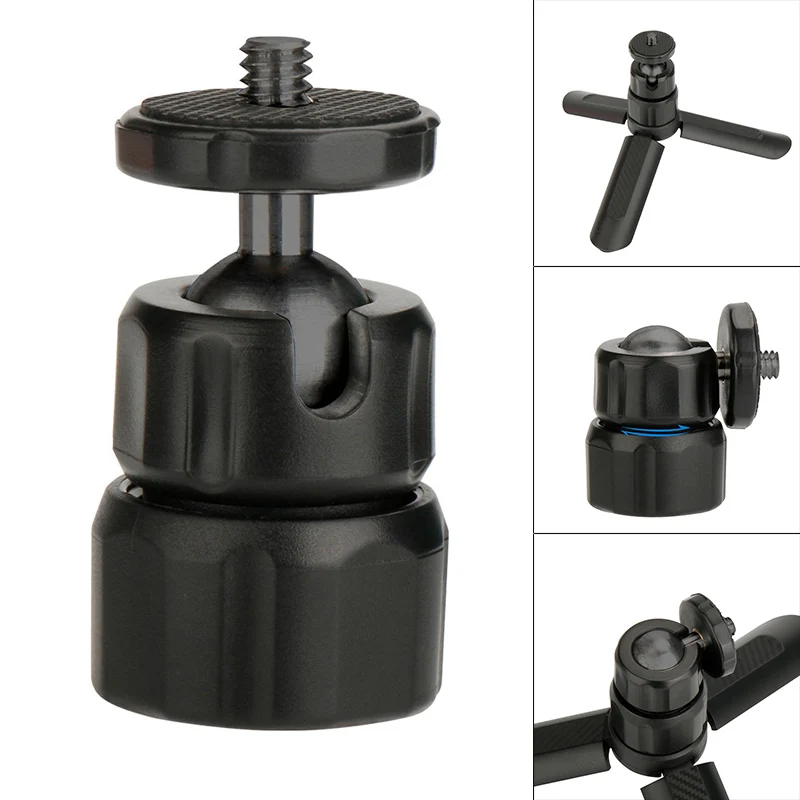 Mini Tripod Ball Head with 1/4Inch Screw Thread Base for DSLR Camera