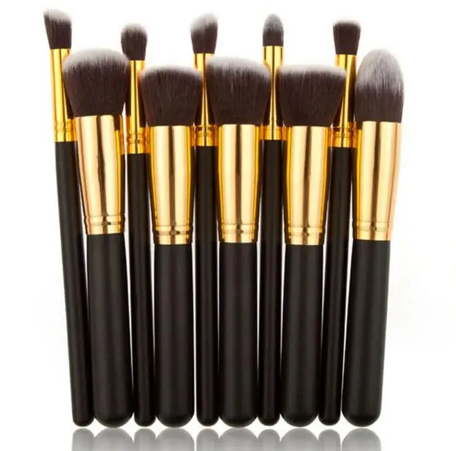

APINKGIRL 10pcs Professional Makeup Brushes Set High Quality Makeup Tools Kit Premium Full Function free shipping