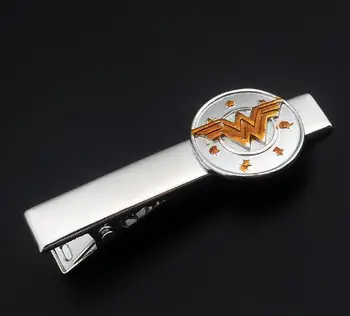 

Movie Superhero Series Tie Clips The Wonder Woman Symbol Tie Clip Bar Pins Men And Woman's Jewlery Accessory Wholesale 20pcs/lot